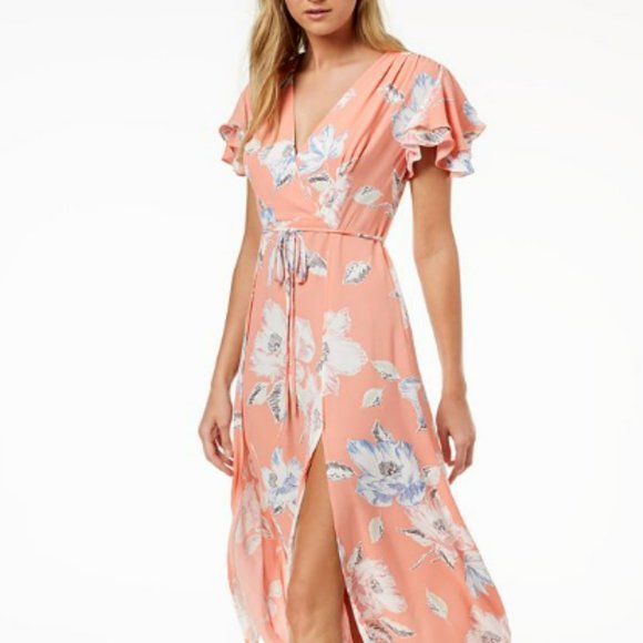 French Connection Dresses & Skirts - FRENCH CONNECTION Faux Wrap Floral Maxi Dress
